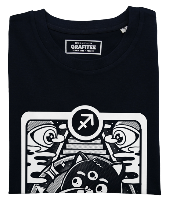 T-shirt Sagittaire noir plié