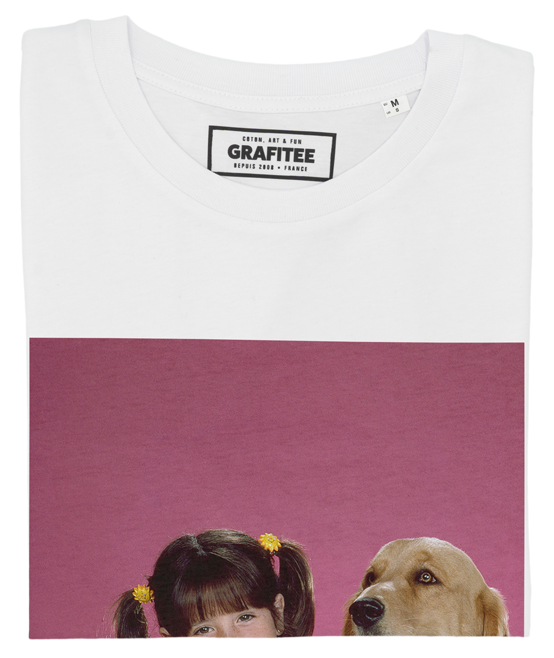 T-shirt Punky Brewster blanc plié