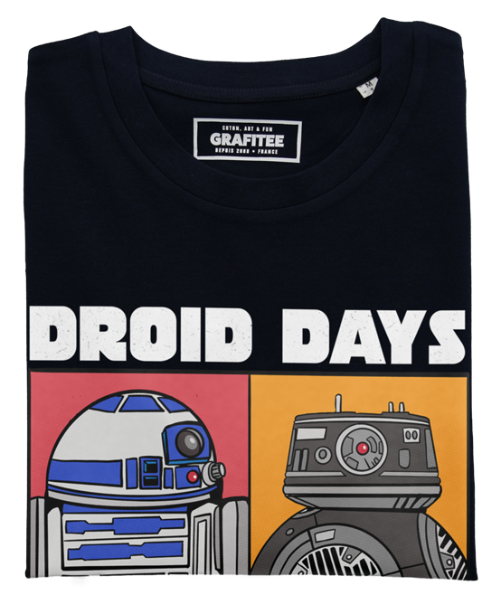 T-shirt Droid Best Friend noir plié