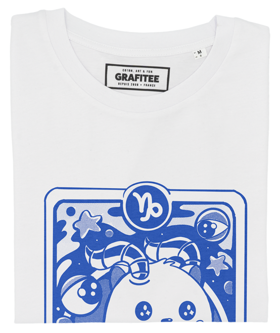 T-shirt Capricorne blanc plié