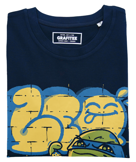 T-shirt Leo Street navy plié