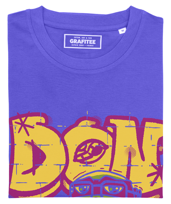 T-shirt Don Street violet plié