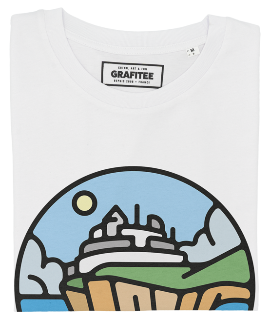 T-shirt Casterly Rock blanc plié