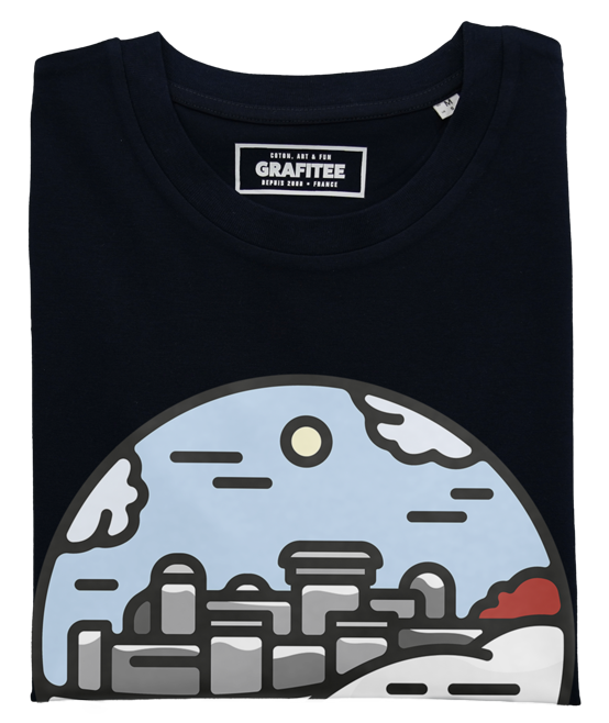 T-shirt Winterfell noir plié