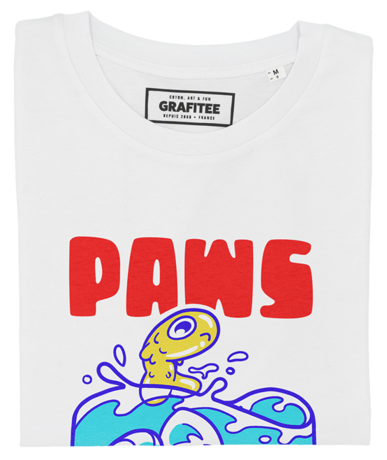 T-shirt Paws blanc plié