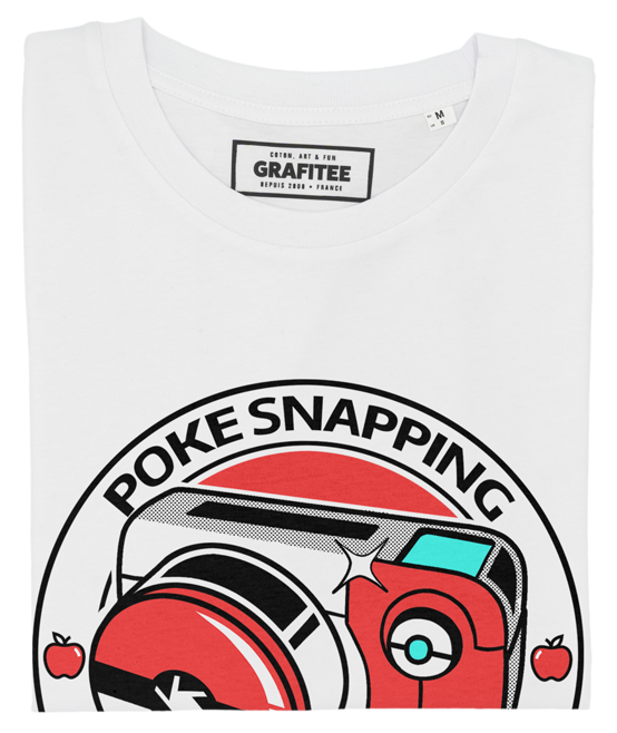 T-shirt Pokesnapping blanc plié