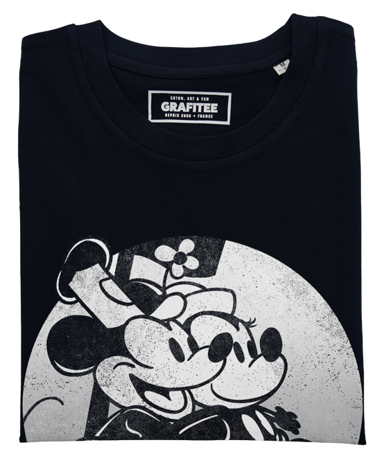 T-shirt My Mouse Will Go On noir plié