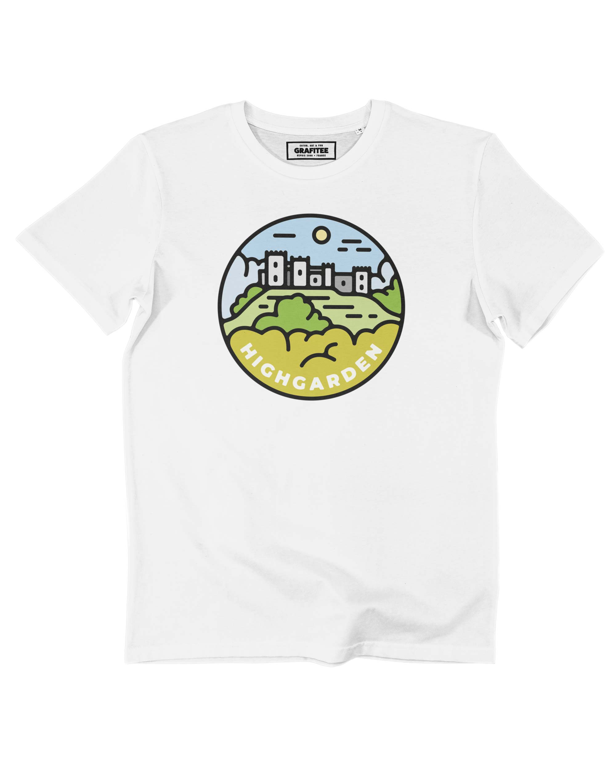 T-shirt Highgarden blanc plié