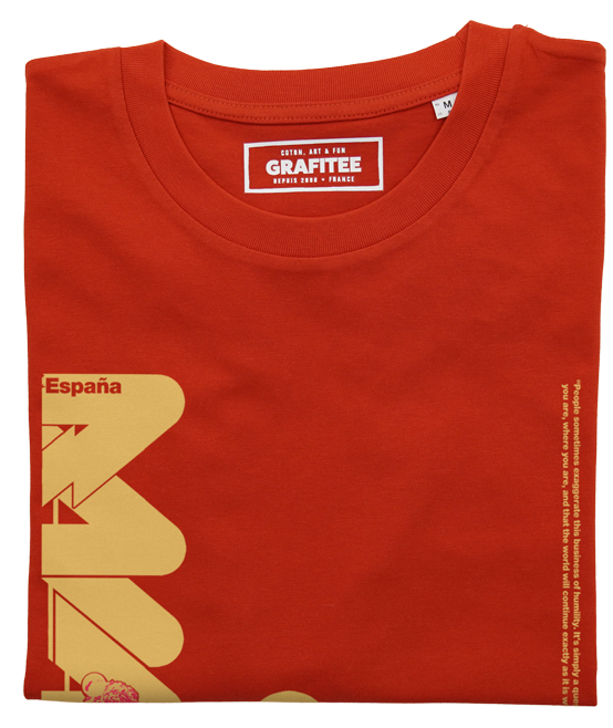 T-shirt L'Ogre de l'Ocre rouge plié