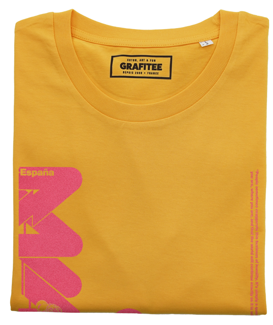 T-shirt L'Ogre de l'Ocre jaune plié