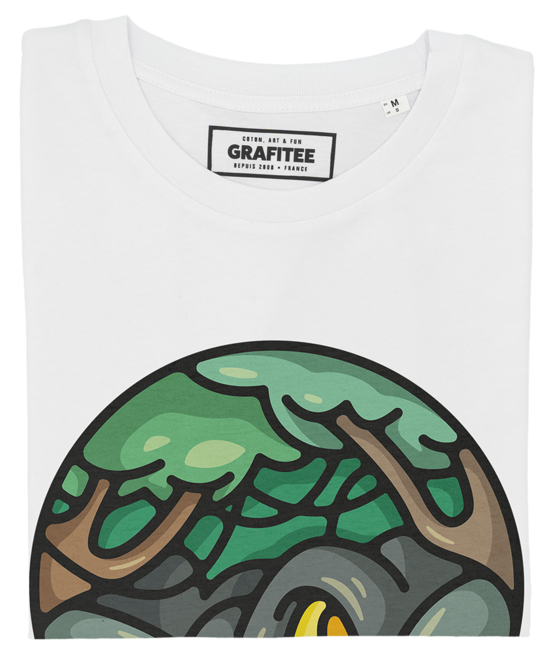 T-shirt Dagobah blanc plié