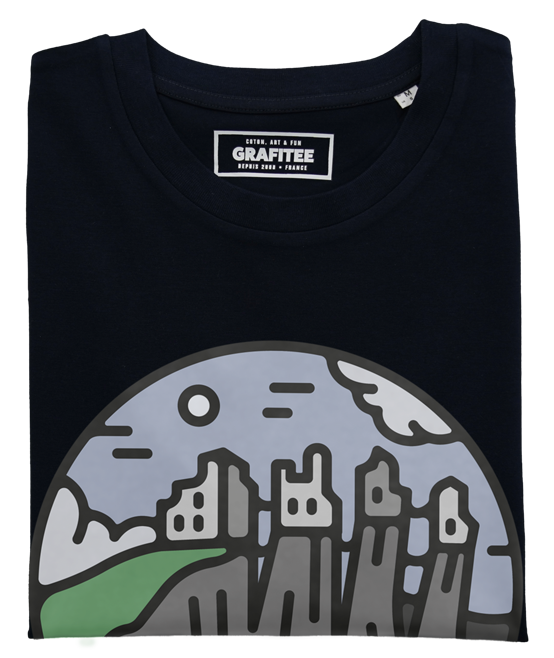 T-shirt Pyke Castle noir plié