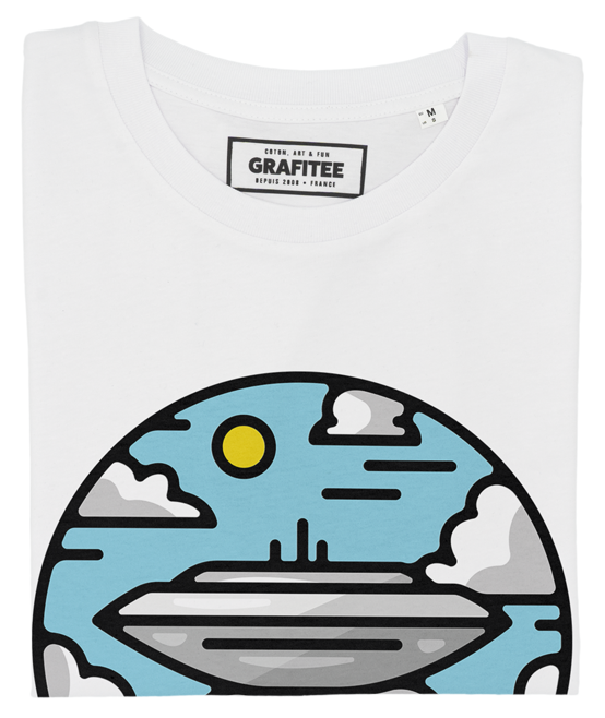 T-shirt Cloud City blanc plié