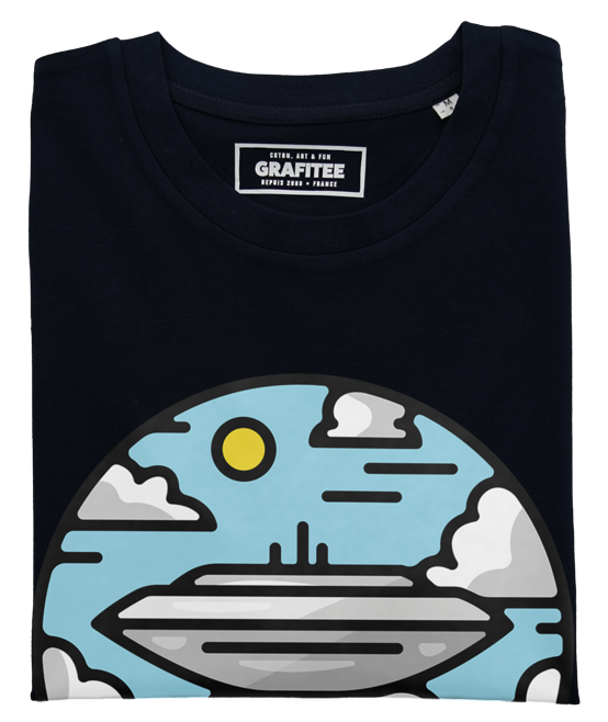 T-shirt Cloud City noir plié