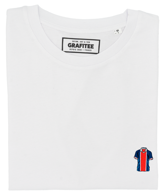 T-shirt Maillot PSG 80-81 blanc plié