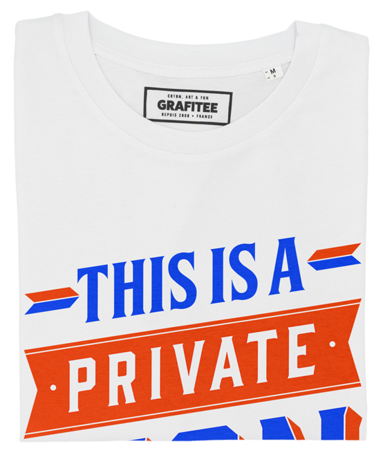 T-shirt Private Sign blanc plié