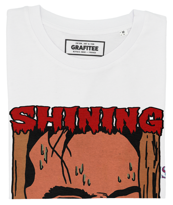 T-shirt Shining (film) blanc plié