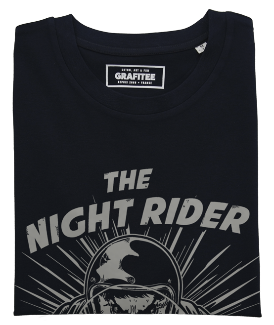 T-shirt Night rider noir plié