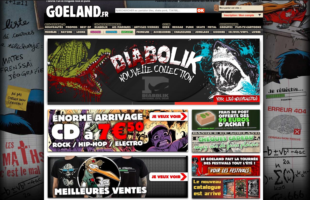 home page goeland.fr