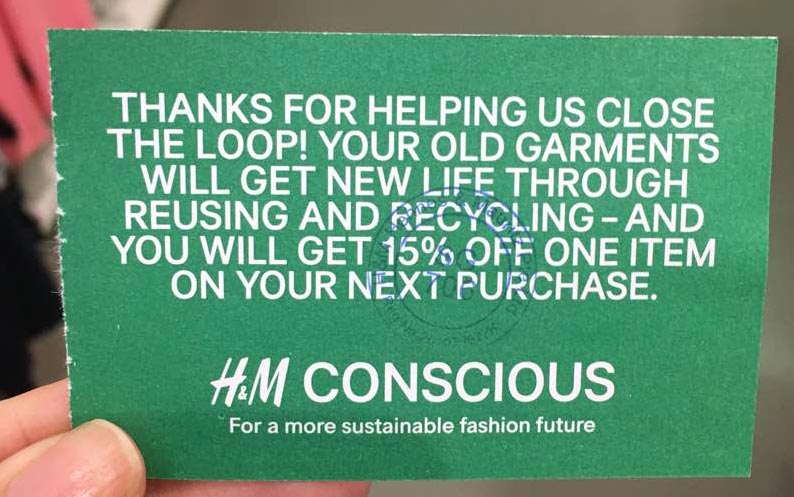 Flyer H&M Collection Conscious